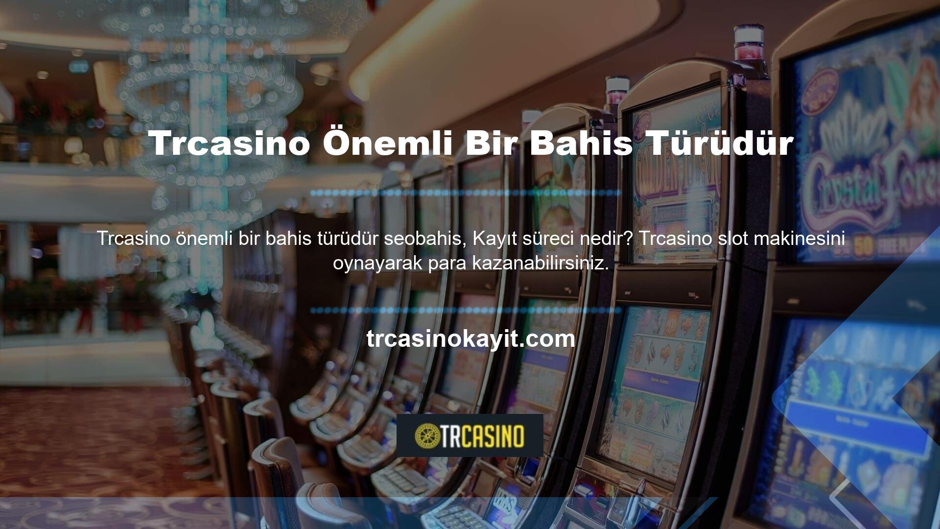 Trcasino güvenilir bir seçenektir ve popüler çevrimiçi casino oyunlarının çoğunu içerir